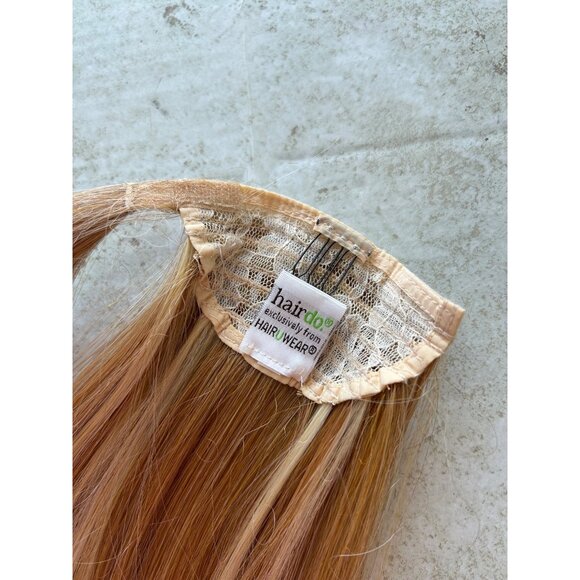 Hairdo Heat-Friendly Synthetic Hair Extension 18" Long Blonde  Clip-In Piece - Picture 5 of 12